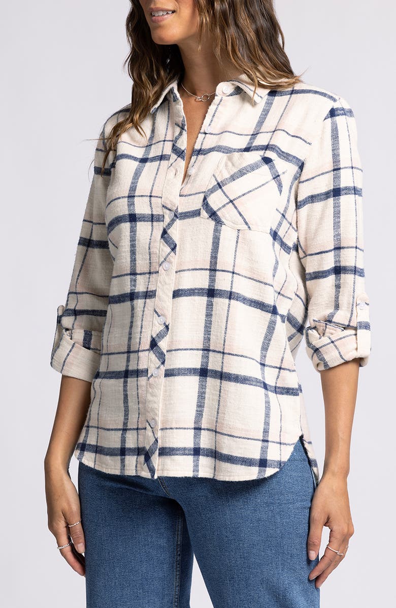 Thread & Supply Randy Plaid Button-Up Shirt, Main, color, 