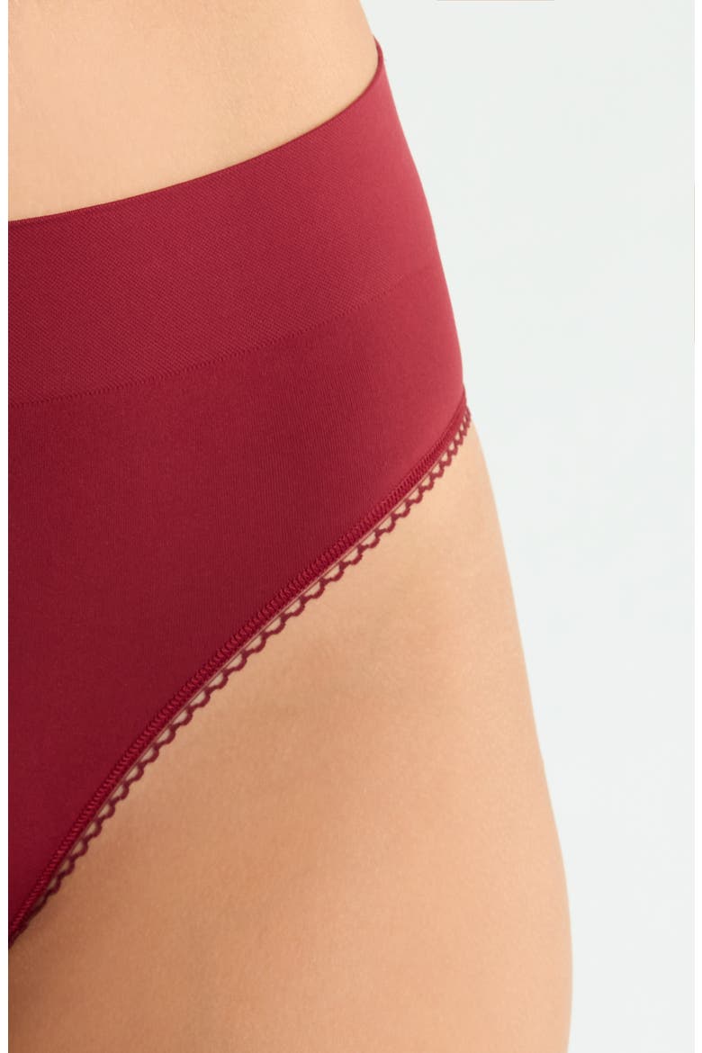 Feeling Flexible High Cut Briefs, Alternate, color, CABERNET