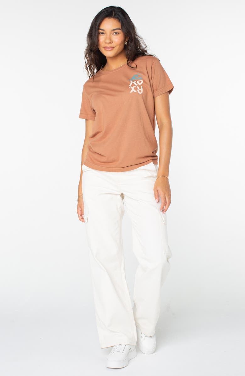 Roxy Painted Surf Graphic T-Shirt, Alternate, color, Russet