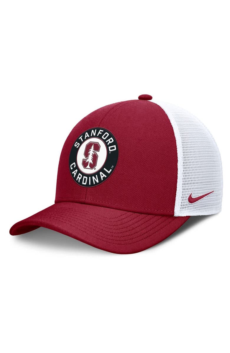 Nike Men's Nike Cardinal/White Stanford Cardinal Rise Primetime Performance Trucker Adjustable Hat, Main, color, Cardinal
