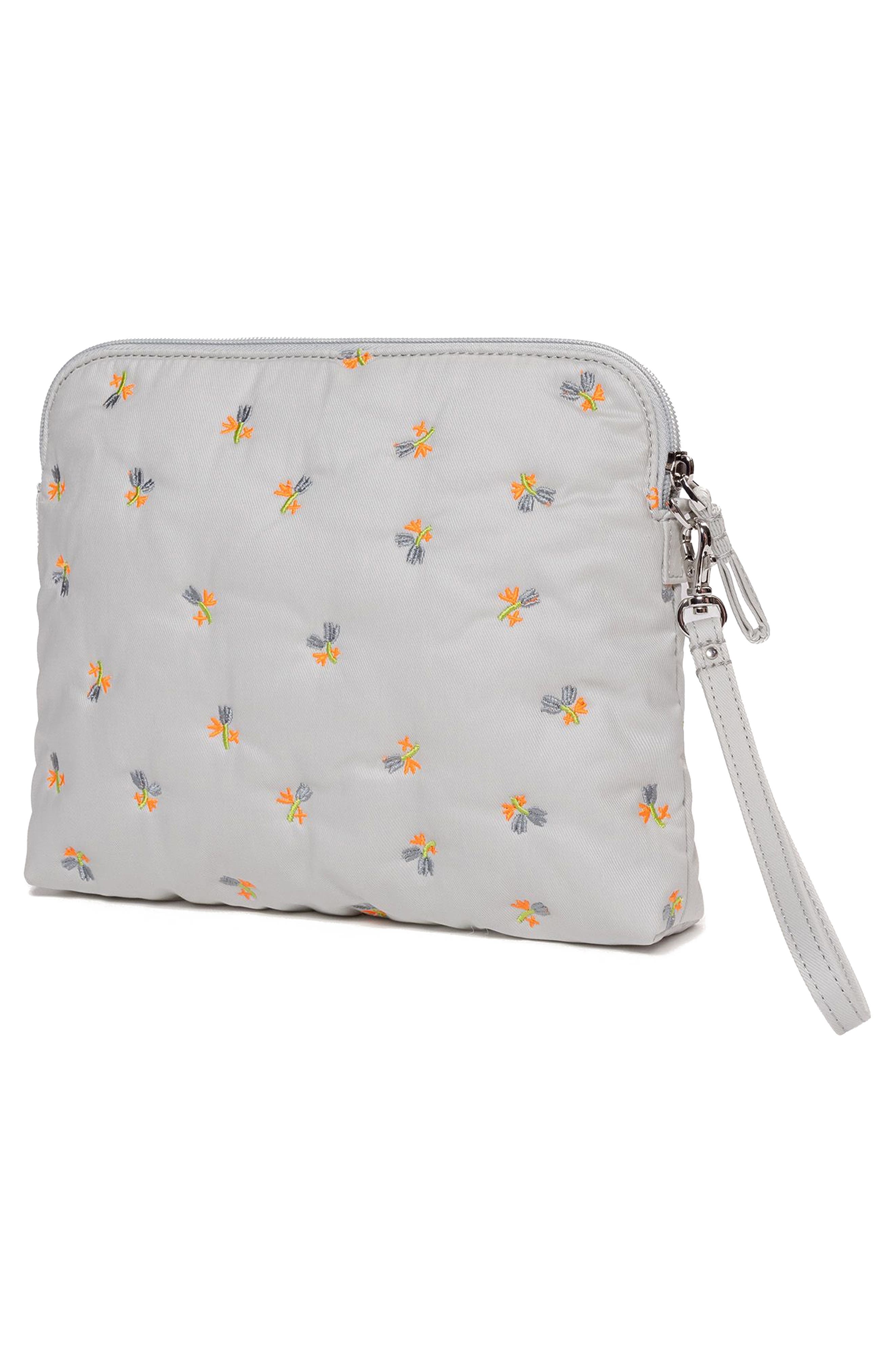 Caraa Water Repellent Organic Cotton Pouch, Alternate, color, Dove - Blue