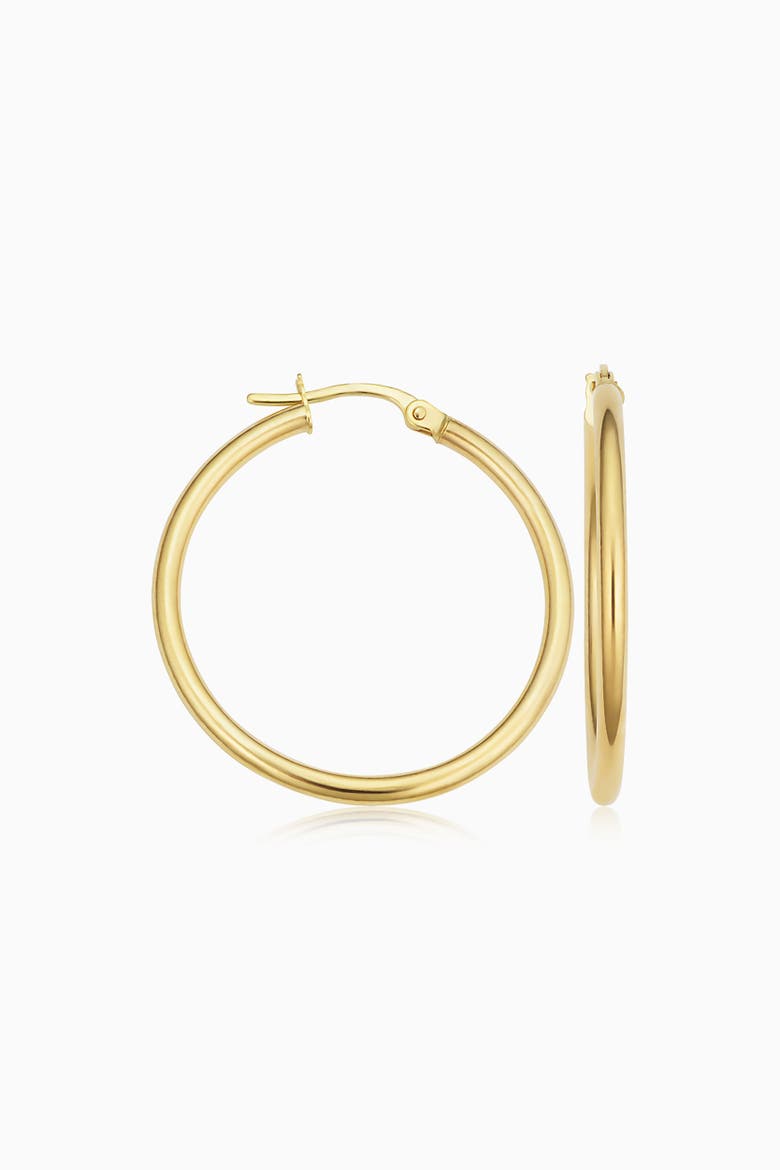 10K Gold Everything Hoop Earrings, Main, color, Yellow Gold