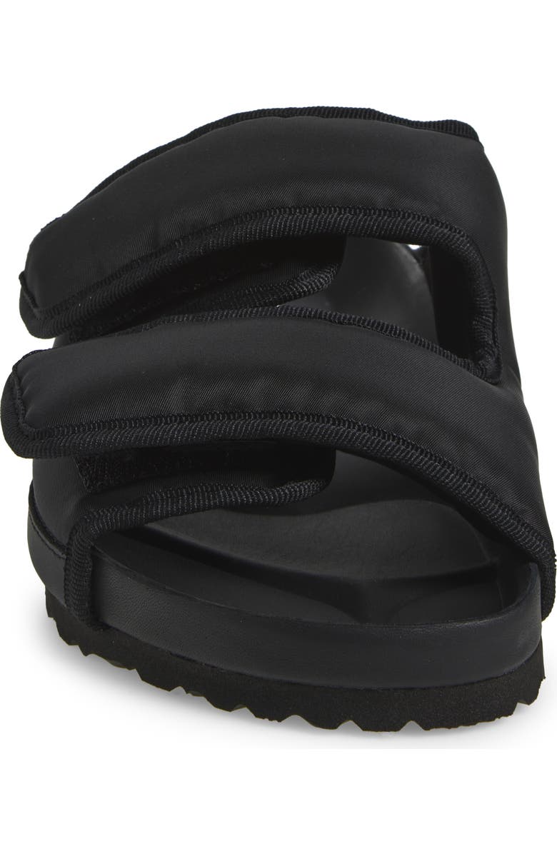 1774 BIRKENSTOCK Arizona Black Cozy Nylon Sandal, Alternate, color,