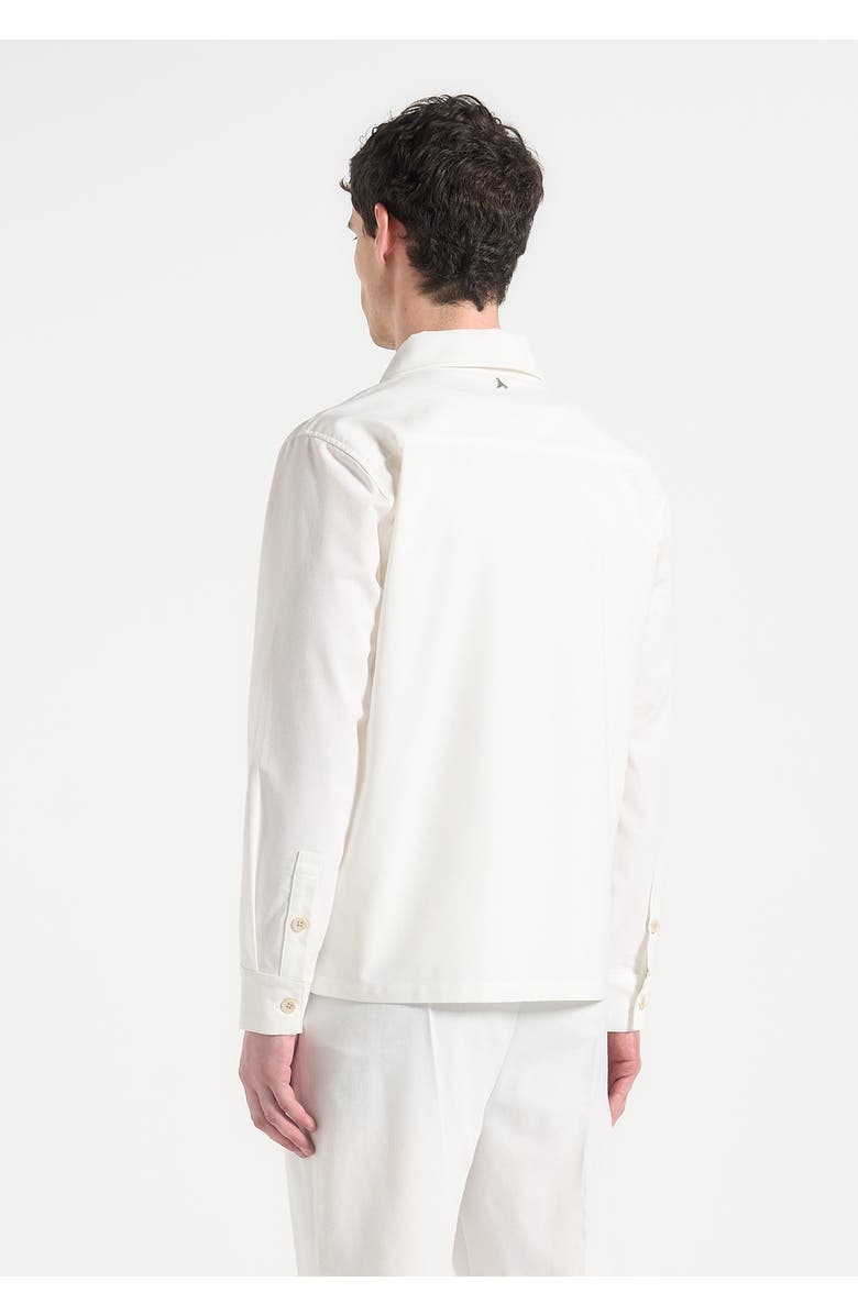 Manière De Voir Constant Linen Overshirt, Alternate, color, White
