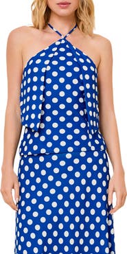 Solid & Striped The Selma Dot Halter Top