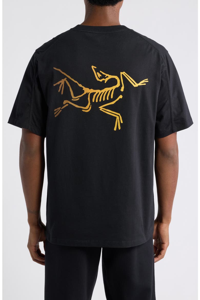 Kragg Cotton Logo Graphic T-Shirt, Alternate, color, 24K BLACK