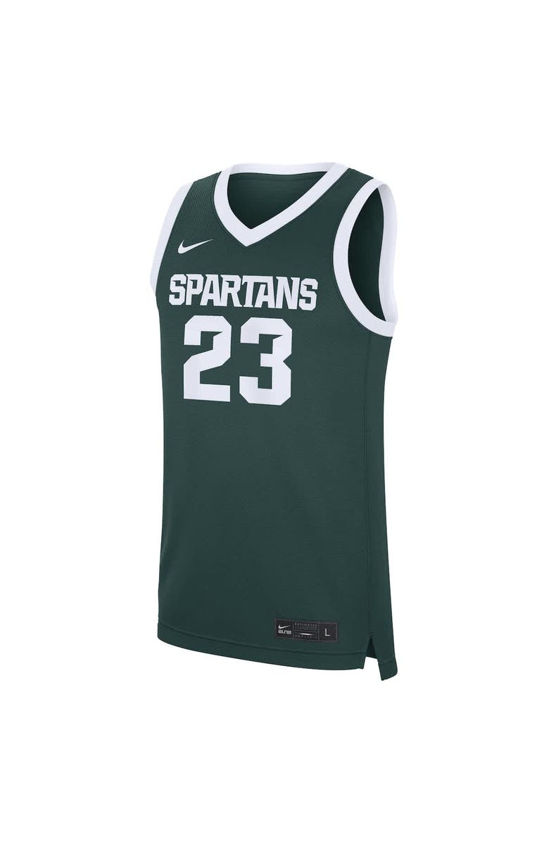 Nike Men
s Nike Draymond Green Green Michigan State Spartans Road Replica Basketball Jersey, Alternate, color, Green