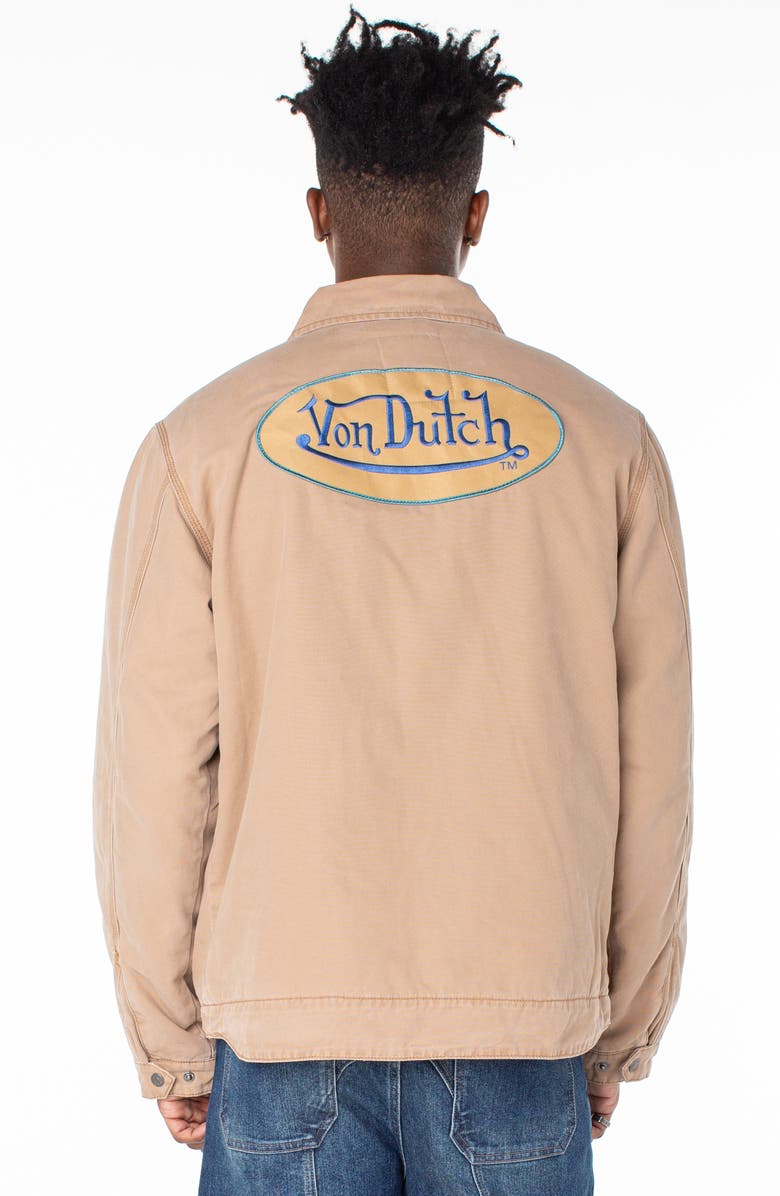 Von Dutch East Lined Quilted Worker Jacket, Alternate, color, Soft Edge