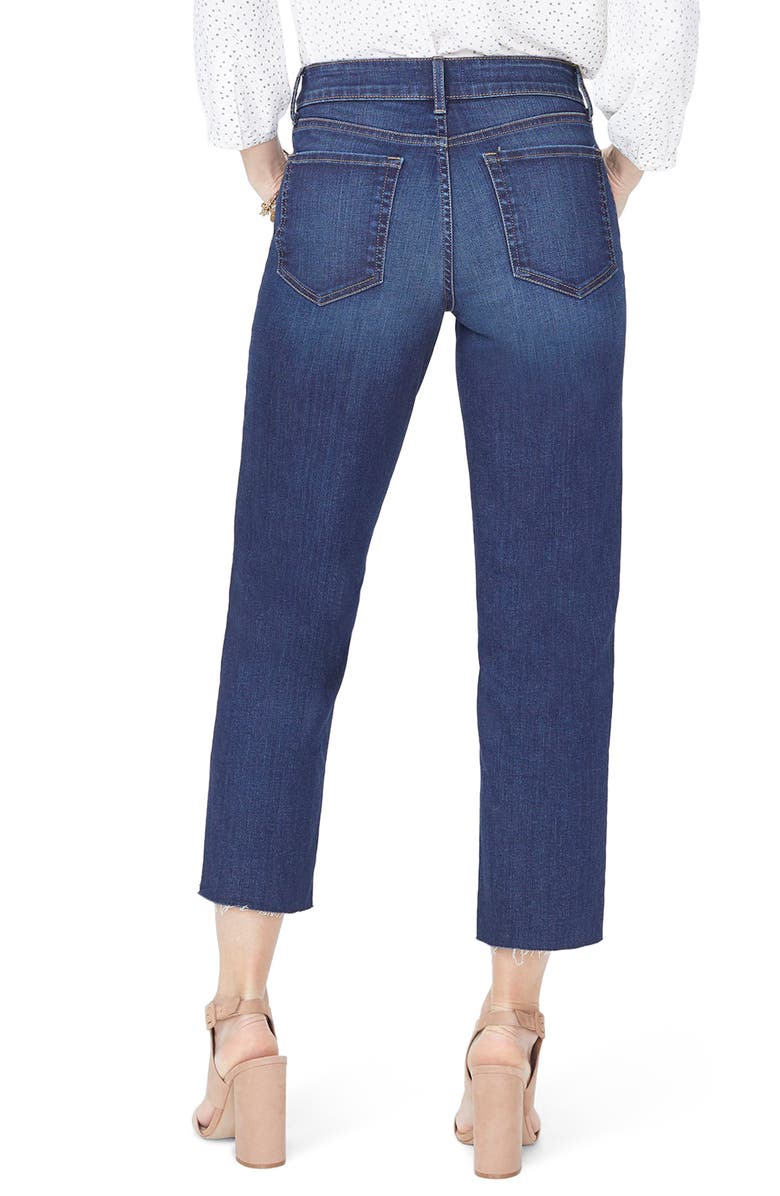 NYDJ Jenna Straight Leg Raw Hem Ankle Jeans, Alternate, color, 