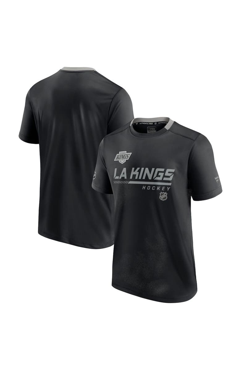 FANATICS Men's Fanatics Branded Black Los Angeles Kings Authentic Pro Alternate Logo Locker Room Performance T-Shirt, Main, color, 