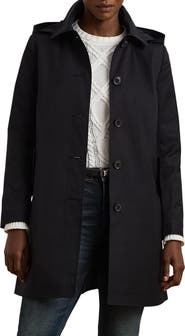 Lauren Ralph Lauren Balmacaan Hooded Raincoat