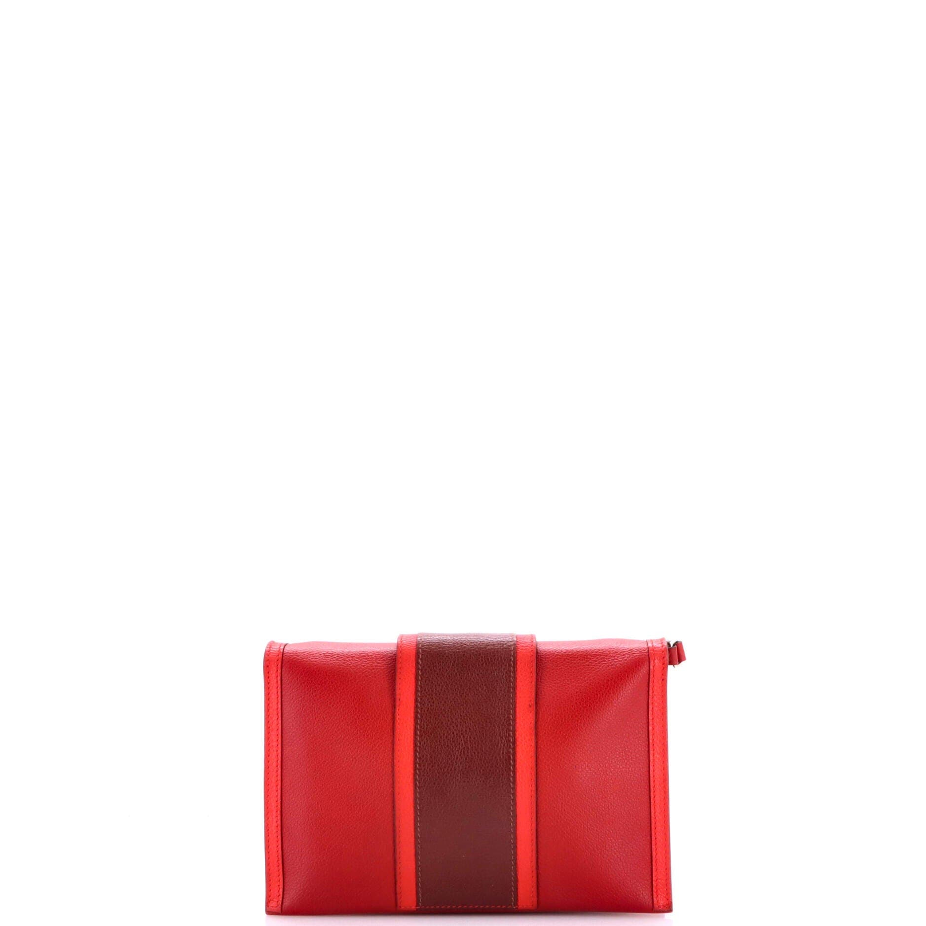 H Passant Clutch Shoulder Bag Evercolor, Alternate, color, Rouge Vif