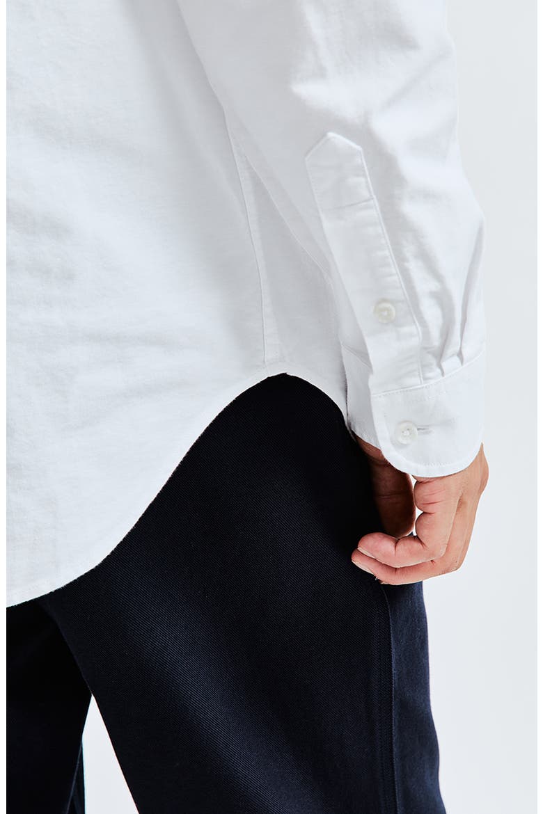 Oxford Windsor Cotton Shirt, Alternate, color, WHITE