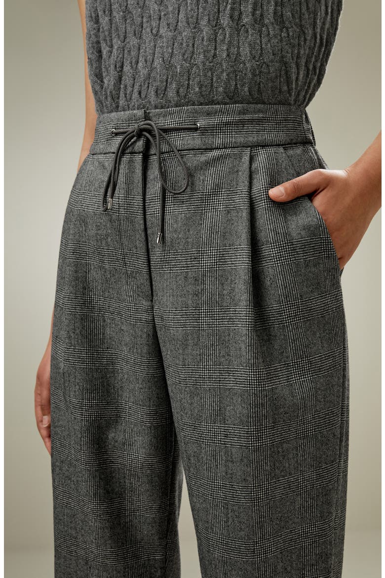 Women's Glen Flex Worsted Trousers, Alternate, color, Mixed Gray