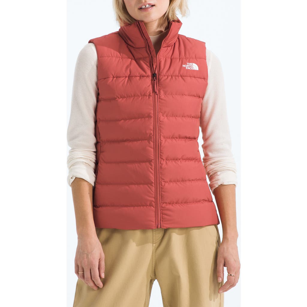 The North Face Aconagua 3 Puffer Vest In Red