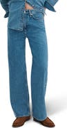 rag & bone Logan Mid Rise Wide Leg Jeans