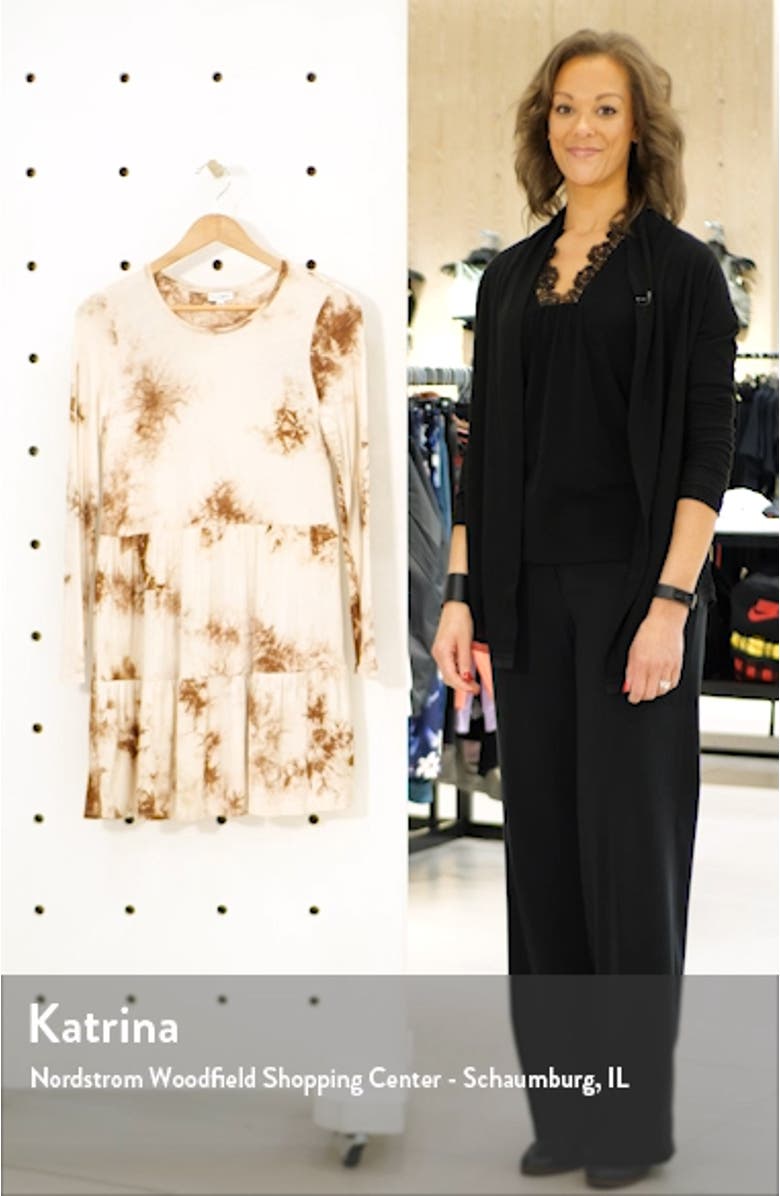 Tie Dye Long Sleeve Babydoll Dress, sales video thumbnail