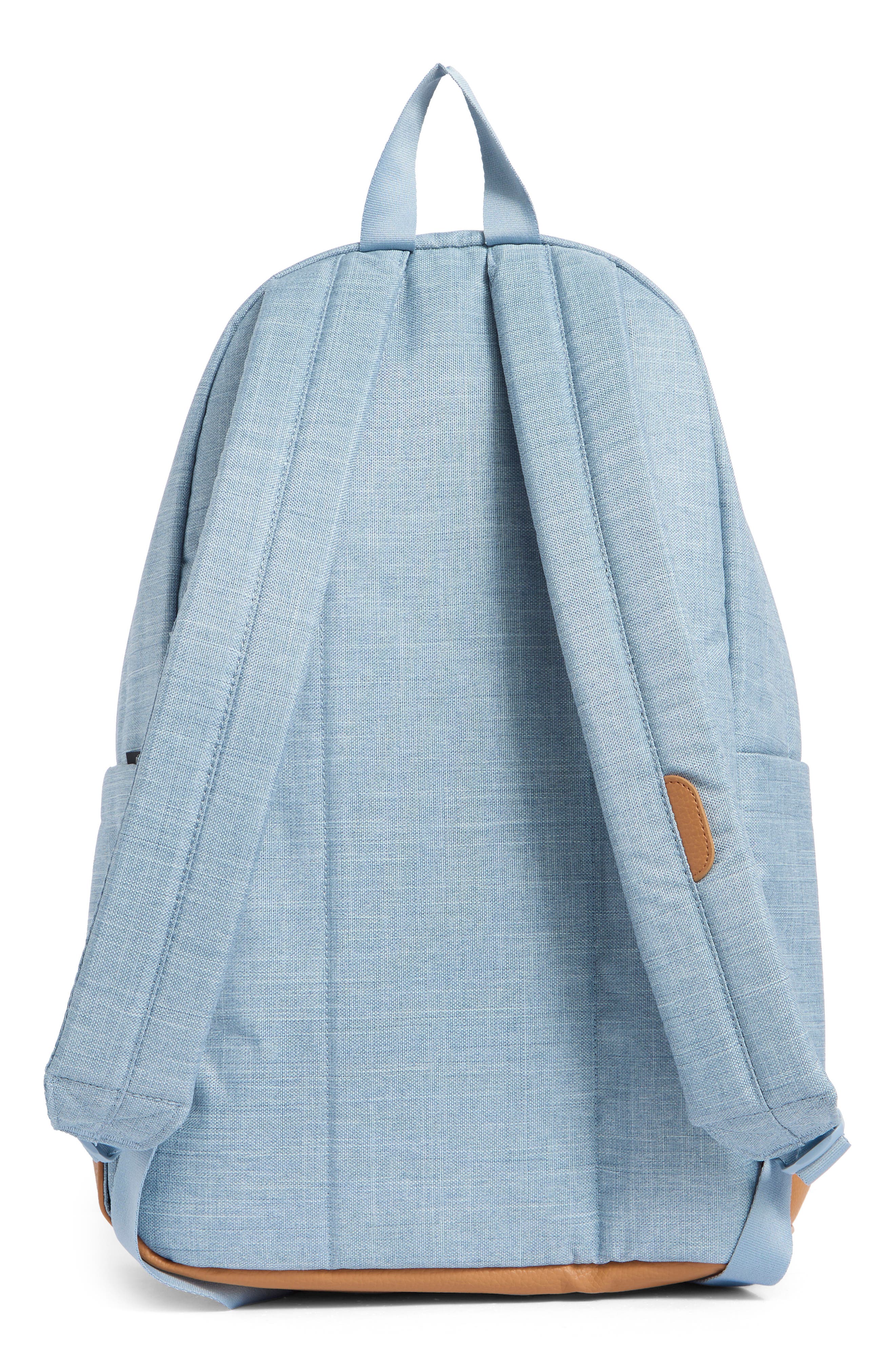 Herschel Supply Co. Heritage Backpack, Alternate, color, Ashley Blue Crosshatch/Natural