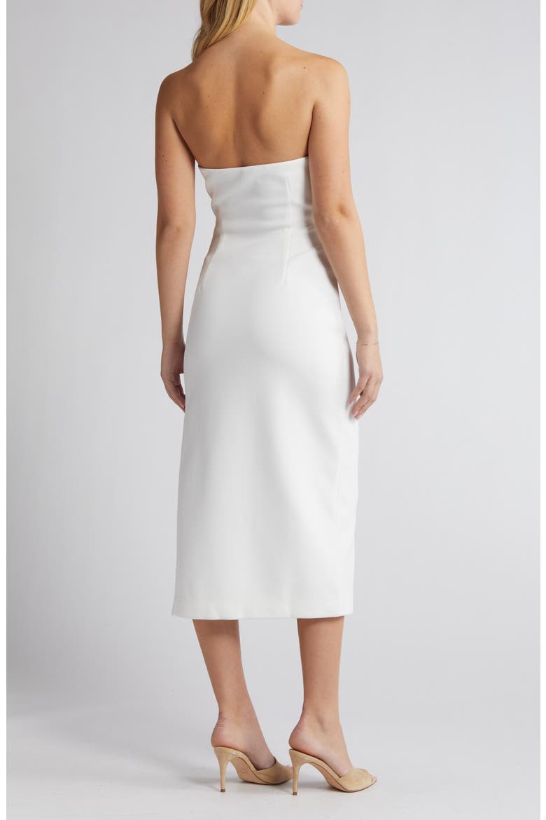 Marcy Strapless Dress, Alternate, color, IVORY