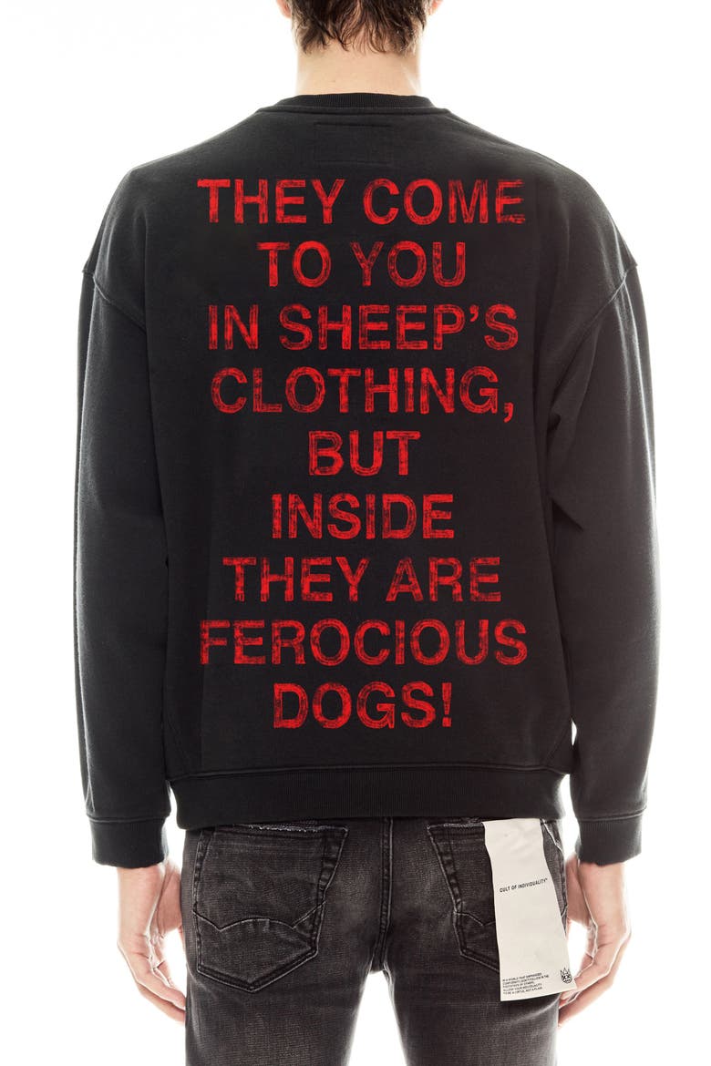 False Prophets Graphic Sweatshirt, Alternate, color, PIRATE BLACK