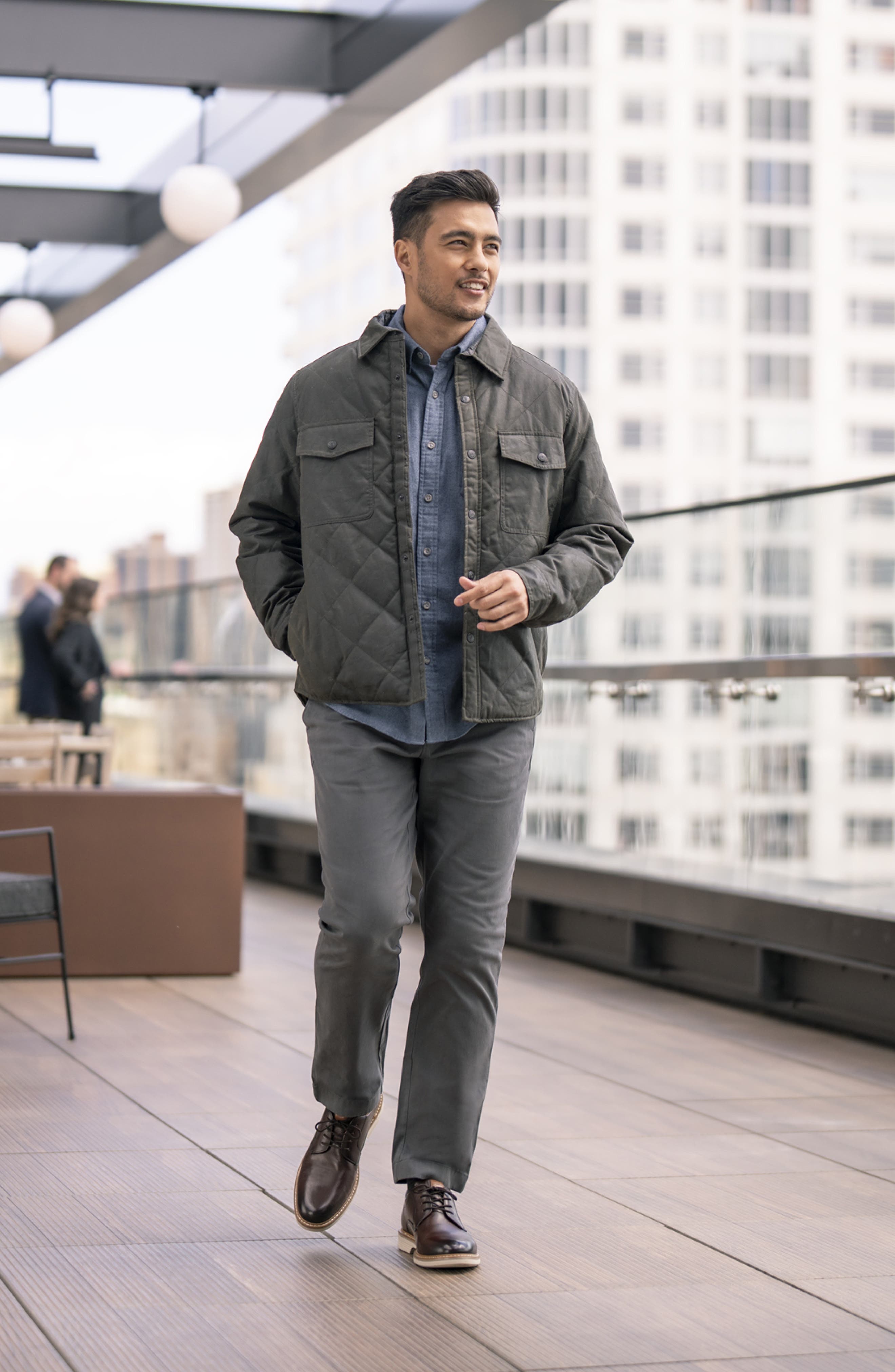 Florsheim Norwalk Plain Toe Derby, Alternate, color, Brown