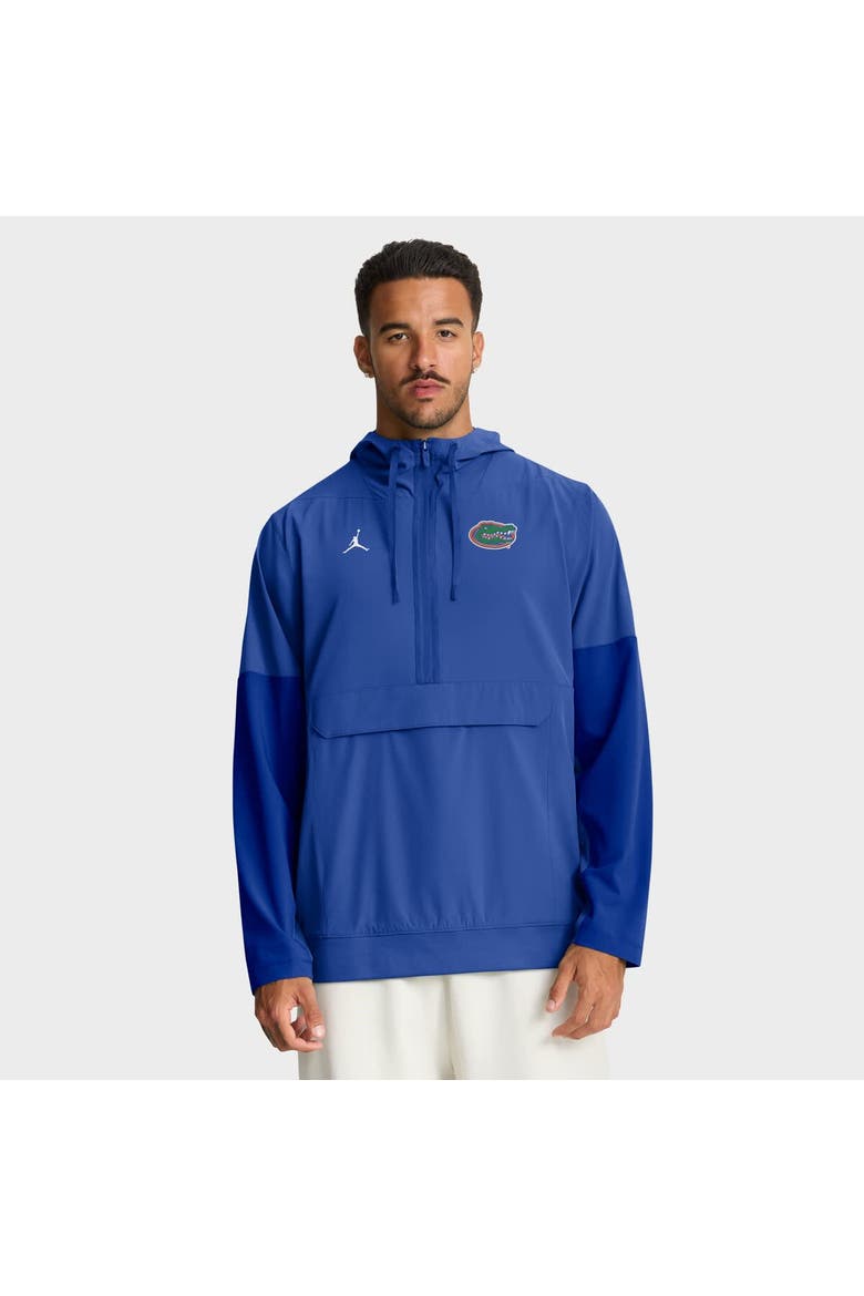 Men's Nike Royal Florida Gators Anorak Half-Zip Hoodie Jacket, Main, color, Royal