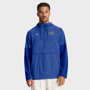 Nike Men's Nike Royal Florida Gators Anorak Half-Zip Hoodie Jacket