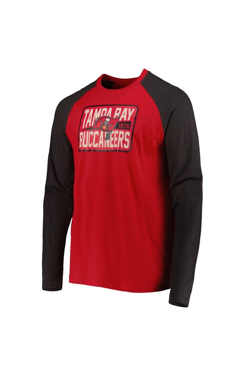 New Era Men's New Era Red Tampa Bay Buccaneers Current Raglan Long Sleeve T-Shirt, Alternate, color, Red