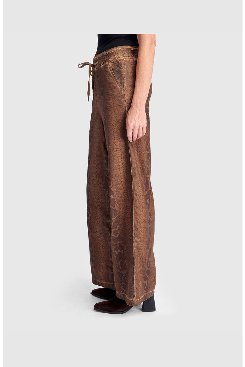 Python Wide Leg Stretch Jeans, Alternate, color, Boa