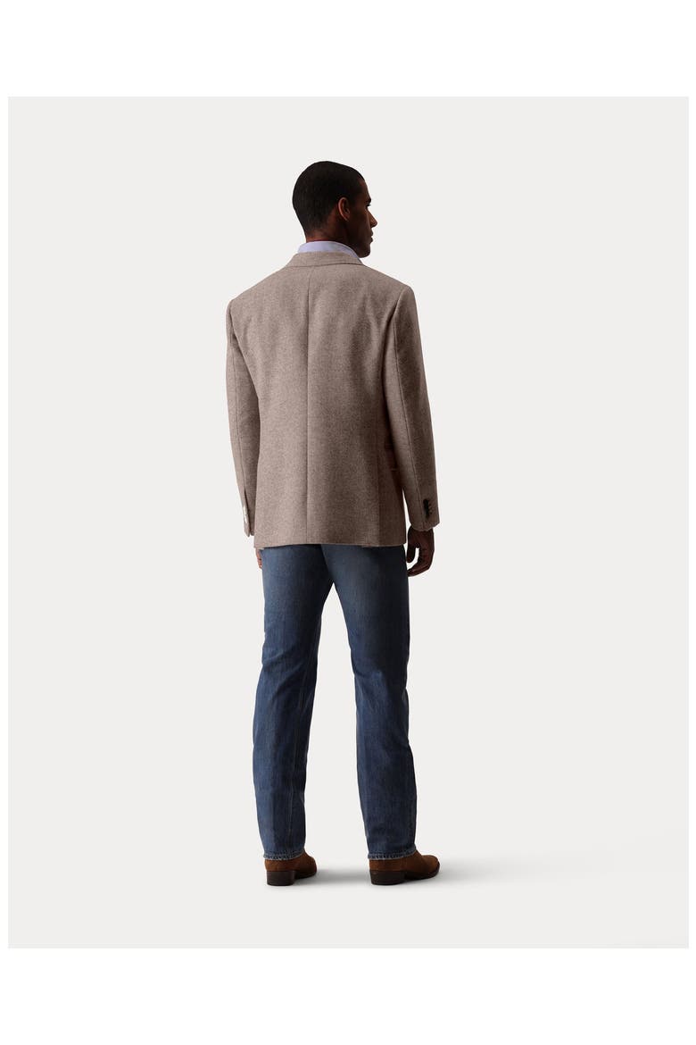 Bernardo Herringbone Blazer Jacket, Alternate, color, BEIGE