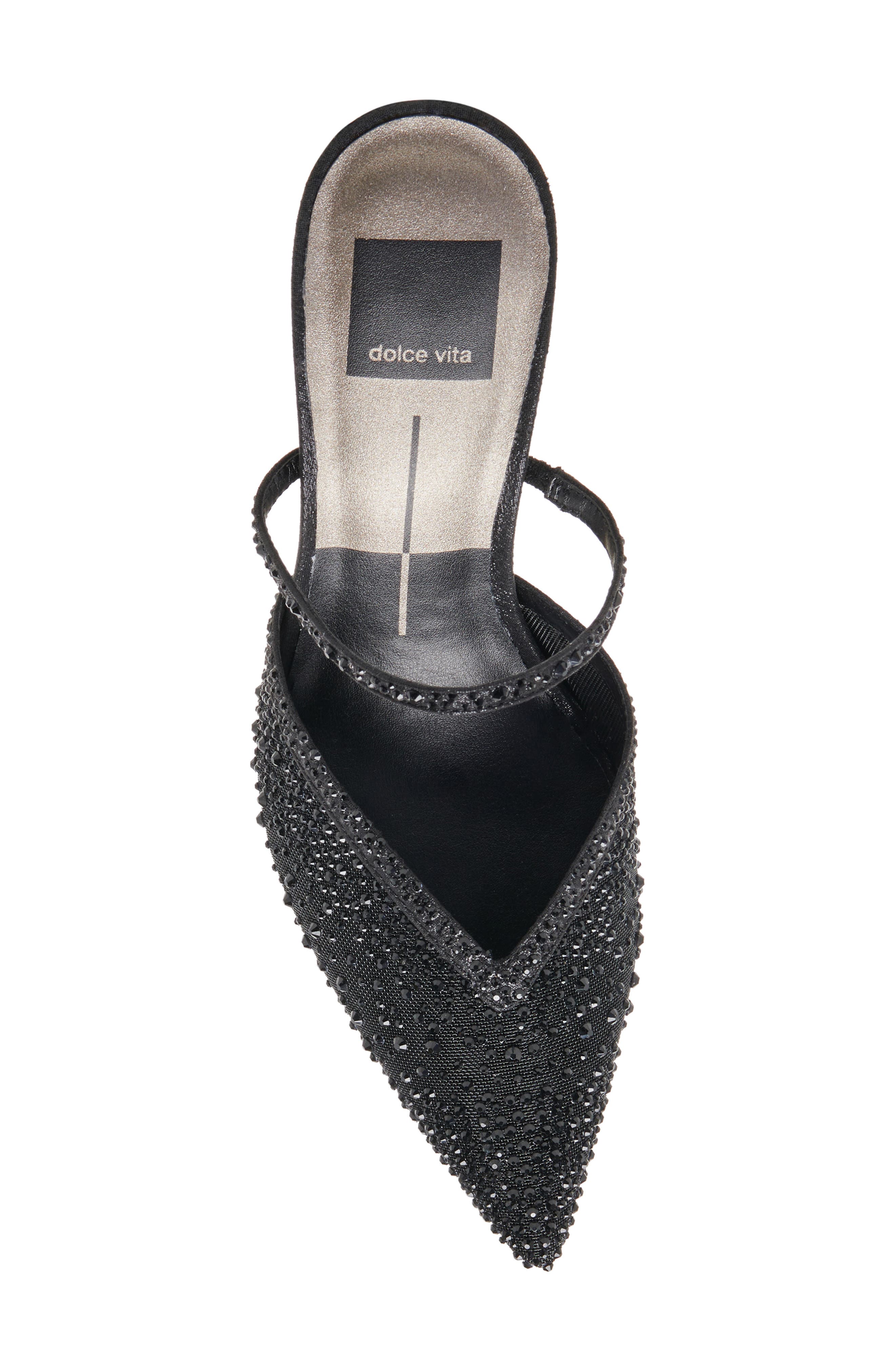 Dolce Vita Kanika Crystal Pointed Toe Mule, Alternate, color, 
