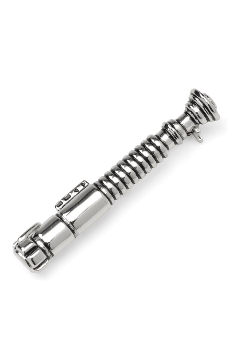 Cufflinks, Inc. 3D Luke Skywalker Lightsaber Lapel Pin, Main, color, 