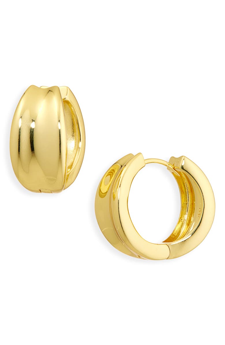 ARGENTO VIVO Flat Wide Hoop Earrings, Main, color, Gold