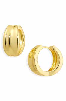 ARGENTO VIVO Flat Wide Hoop Earrings