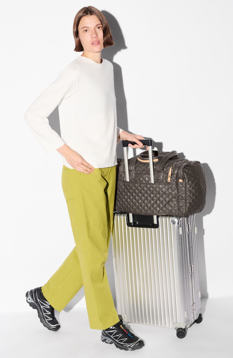 MZ Wallace Metro Team III Quilted Nylon Duffle Bag, Alternate, color, Magnet