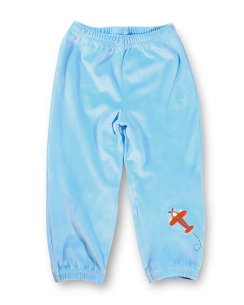 Velour Jogger Pants With Airplane (Baby, Toddler)