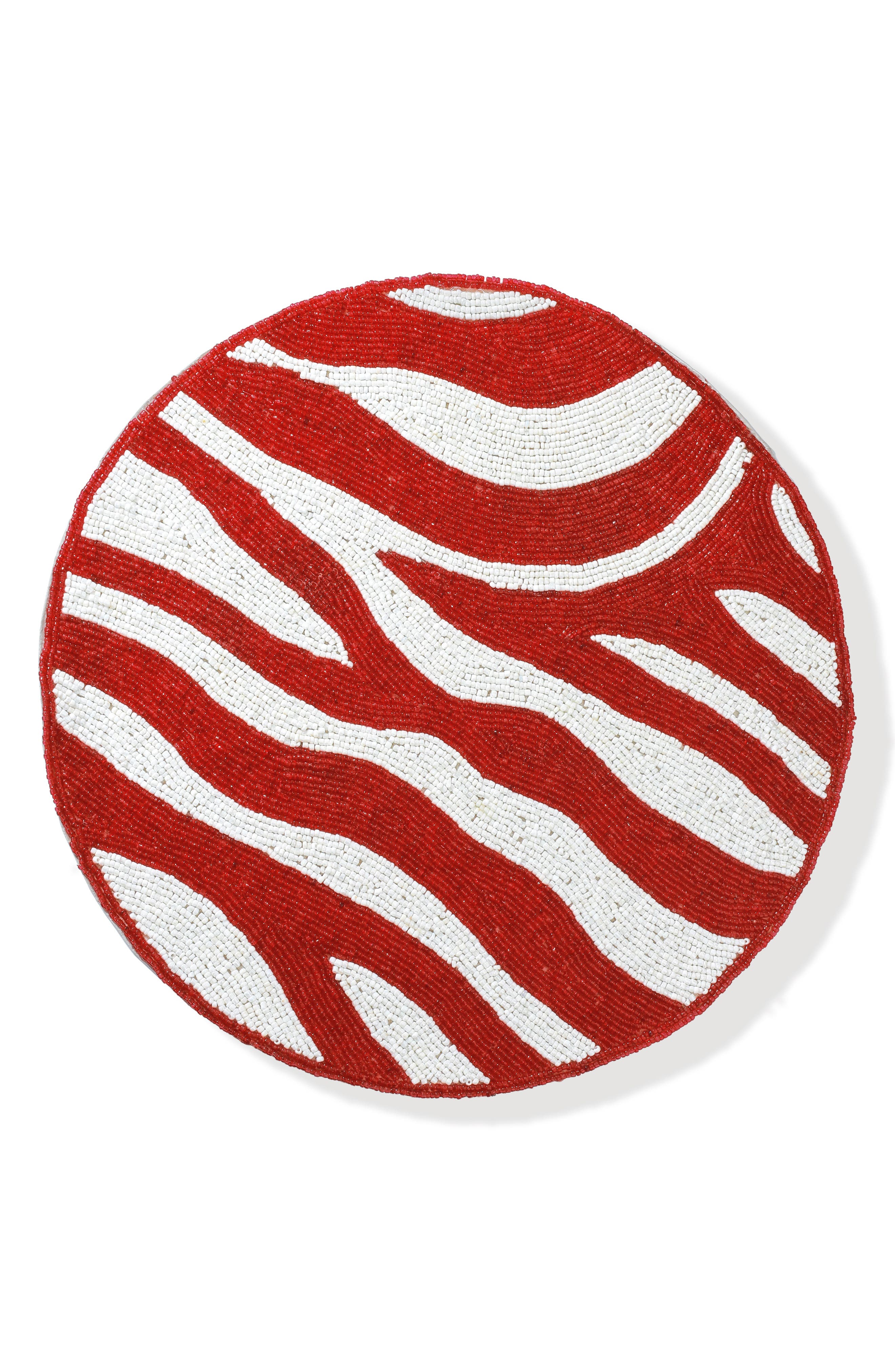 Tiramisu The Safari Scarlet Beaded Coaster