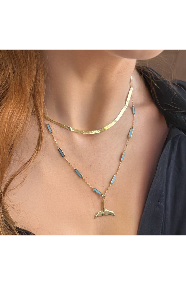 The Lovery Fine Jewelry Gold Tail Charm, Alternate, color, Yellow Gold