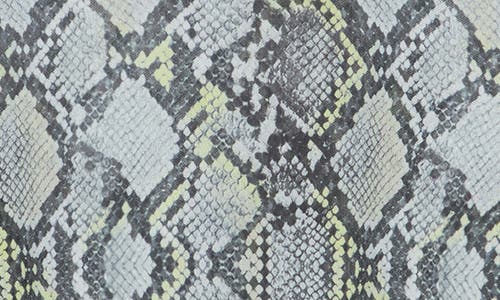 Afrm Los Angeles Zoe Mock Neck Mesh Top In Stone Snake