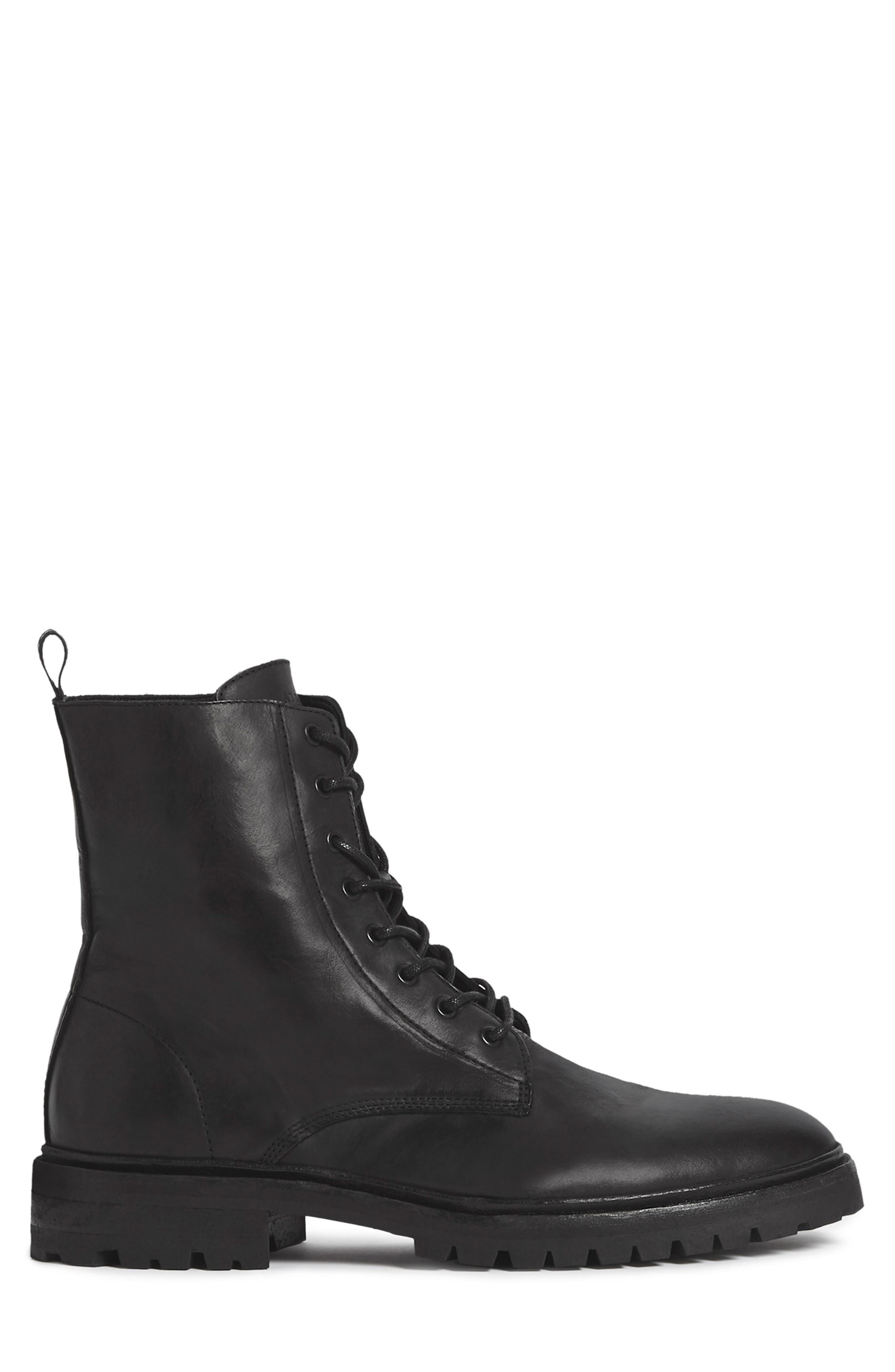 AllSaints Tobias Plain Toe Boot, Alternate, color, Black