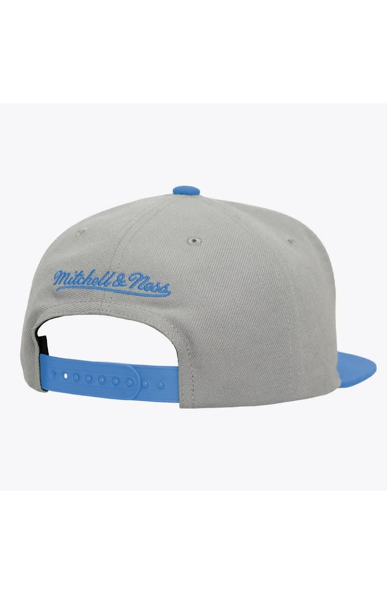 Mitchell & Ness Men's Mitchell & Ness  Gray/Carolina Blue North Carolina Tar Heels Plaid OG Snapback Hat, Alternate, color, Gray