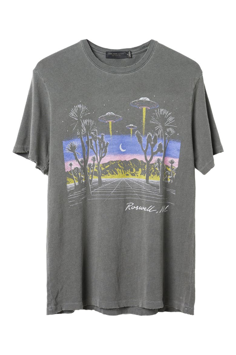 Roswell Cotton Graphic T-Shirt, Main, color, VINTAGE BLACK