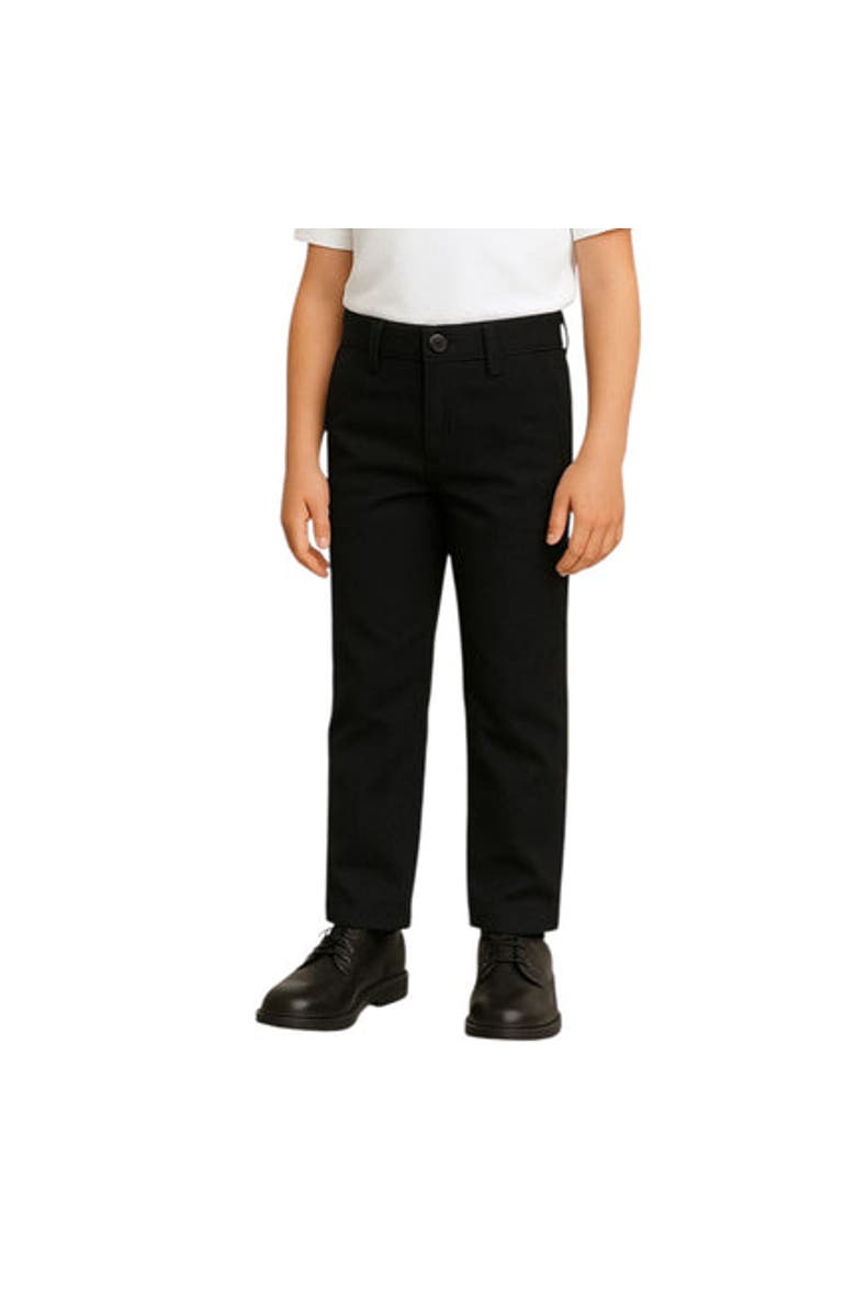 BenBen 3 Pack Kids Chino Back to School Uniform Pants, Alternate, color, Black
