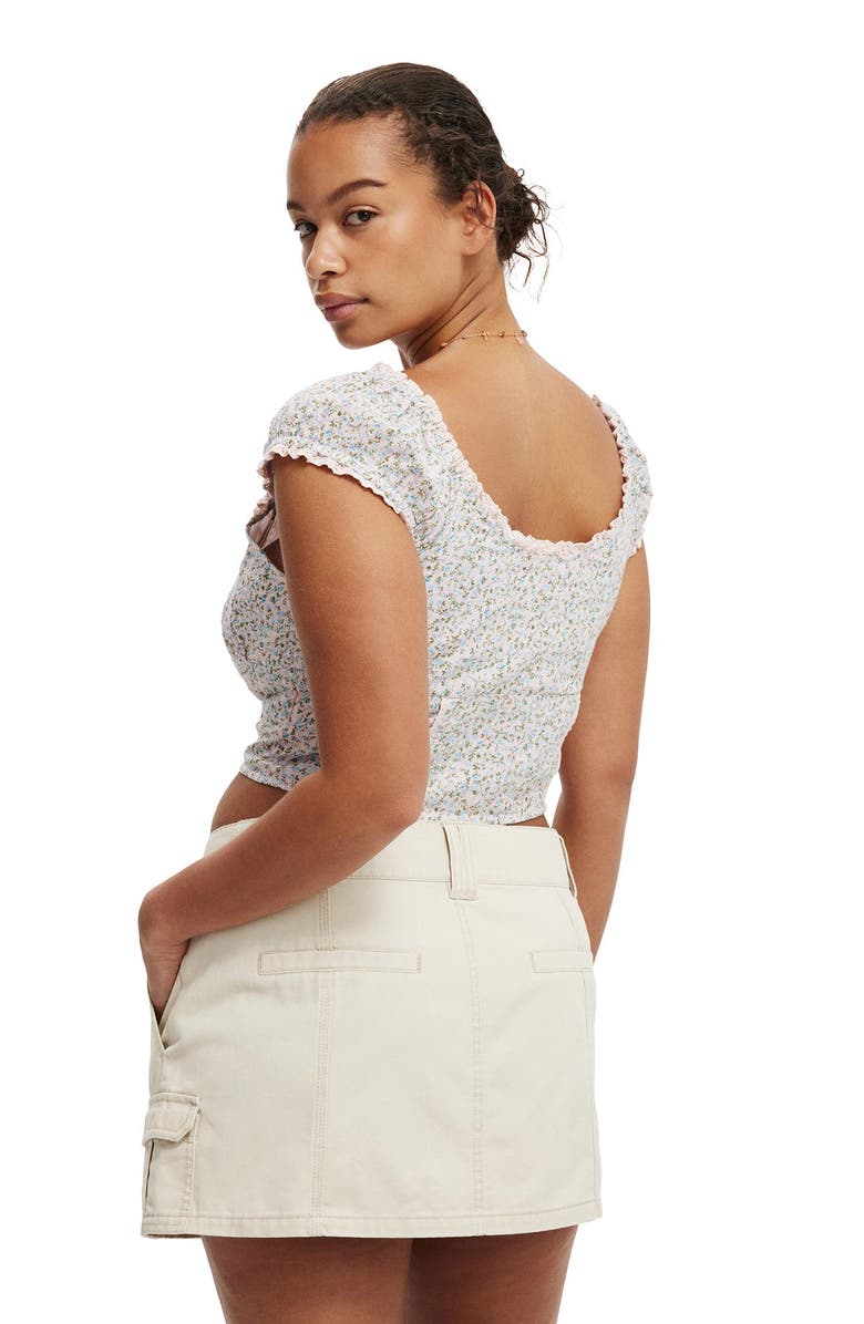 Cotton On Benny Cargo Skirt, Alternate, color, Ecru