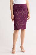 Renee C Jacquard Knit Pencil Skirt
