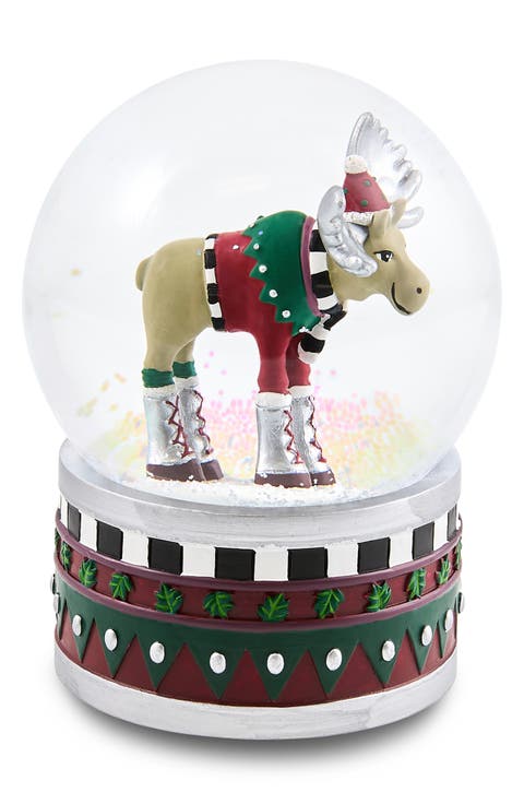 Patience Brewster Mooseltoe Snow Globe