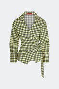 SIMONMILLER Anya Poplin Wrap Top