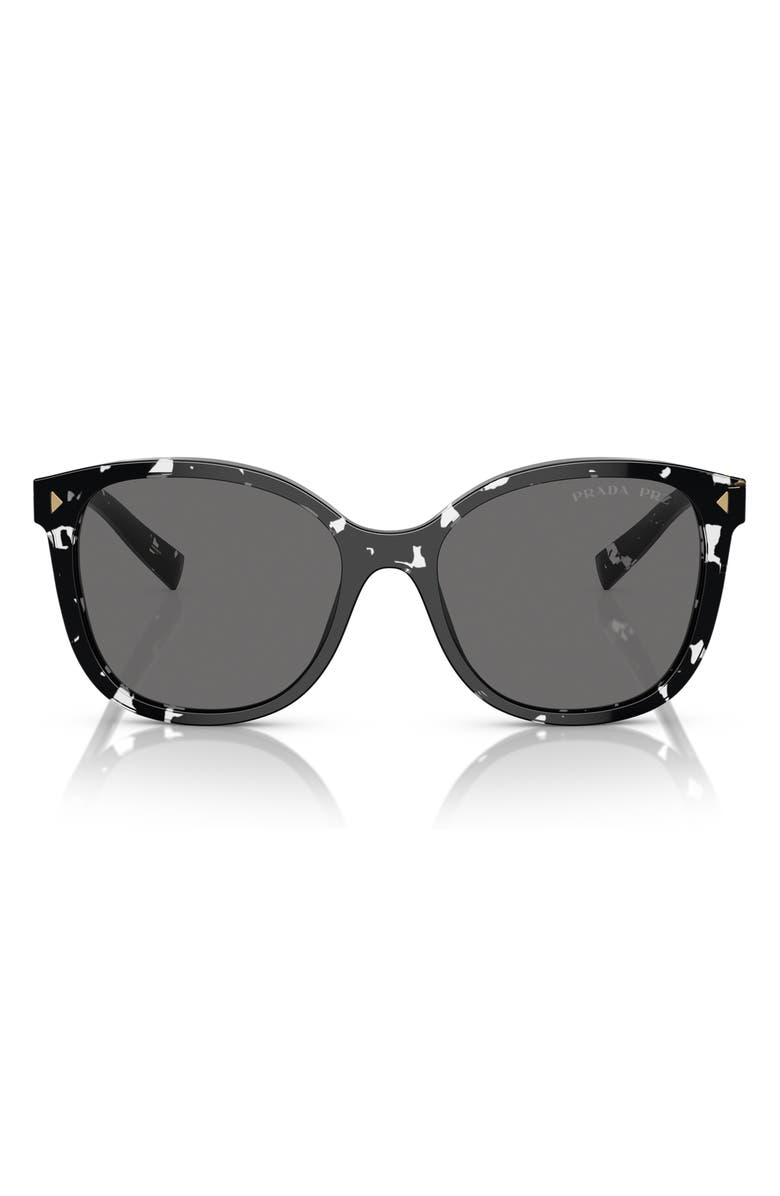 Prada 53mm Cat Eye Sunglasses, Main, color, Black Tortoise