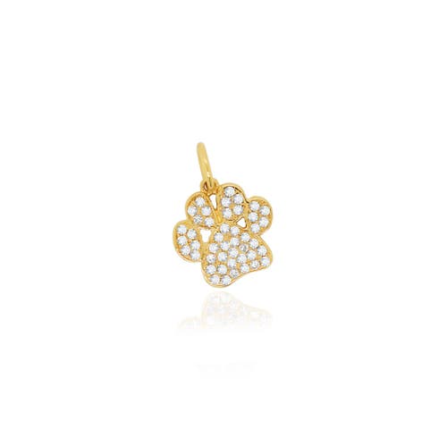 The Lovery Fine Jewelry Diamond Paw Charm In Gold
