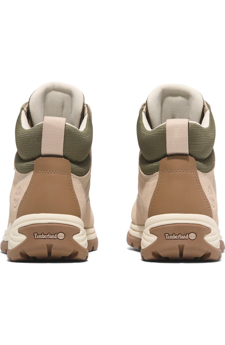 Timberland Ledge Mid Waterproof Hiking Boot, Alternate, color, Light Beige Suede